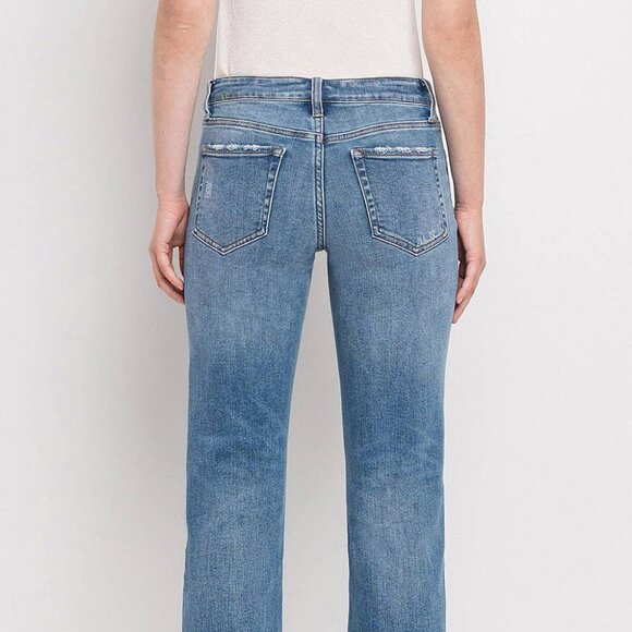 NWT Mid Rise Crop Straight Leg Jeans by Flying Monkey - Picture 9 of 9